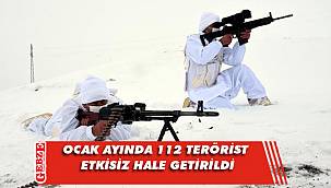 112 terörist etkisiz hale getirildi