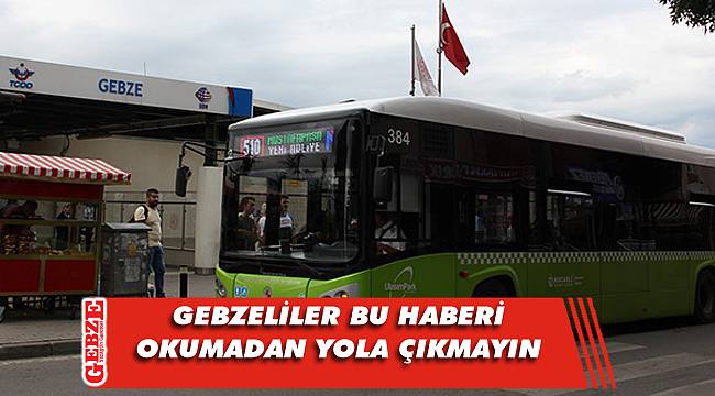 425 nolu hatta güzergah değişikliği