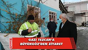 Büyükgöz'den Gebzeli gazimize 'Geçmiş olsun' ziyareti