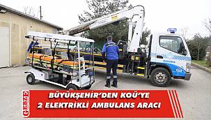 Büyükşehir’den KOÜ’ye 2 elektrikli ambulans aracı