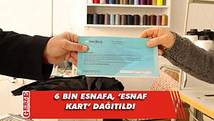 Büyükşehir'in esnaf destek kartları dağıtıldı