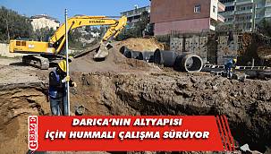 Darıca'daki altyapı çalışmaları son sürat 
