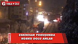 Eskihisar yokuşunda korkutan kaza