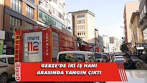Gebze çarşıda yangın paniği