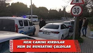 Gebze'de bir araçtan ruhsat çaldılar