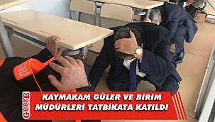 Gebze'de deprem eğitimleri sürüyor