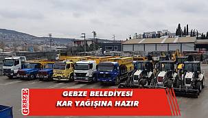 Gebze'de ekipler kar teyakkuzunda