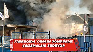 Gebze'de fabrika yangını sürüyor