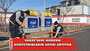 Gebze'deki konteynırlar yenileniyor