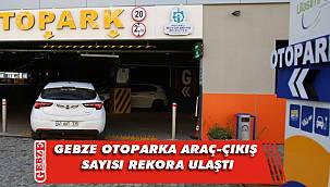 Gebze otoparka onbinlerce araç giriş-çıkış yaptı