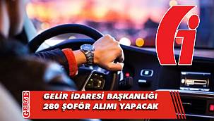 Gelir İdaresi Başkanlığı 280 şoför alacak