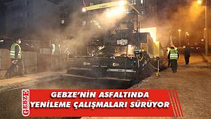 İnönü'de sıcak asfalt serimi 