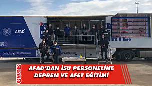 İSU personeli afet eğitiminden geçti