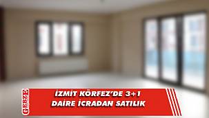 İzmit Körfez’de 3+1 daire icradan satılık