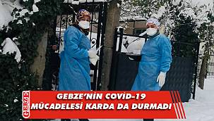 Kar yağışı Gebze'nin kahramanlarına engel değil