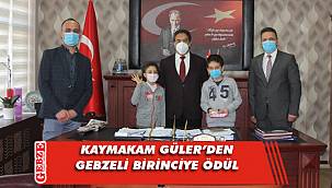 Kaymakam Güler, Gebzeli matematik şampiyonunu ağırladı