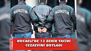Kocaeli’de son 1 haftada 13 zehir taciri tutuklandı