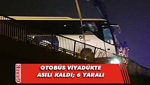 Kocaeli'de yolcuları Allah korudu