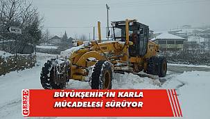 Kocaeli'nde karla mücadele sürüyor