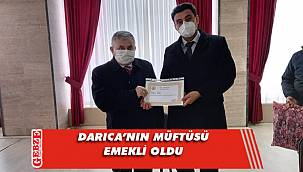 Müftü Bilgiç, başarı belgesiyle ödüllendirildi