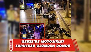 Otomobilin çarptığı motosikletin sürücüsü yaralandı