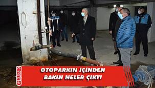 Otoparkın içinden çıkanlar şaşkına çevirdi