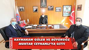 Pelitli muhtarına, Gebze protokolünden ziyaret