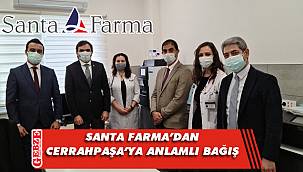 Santa Farma'dan anlamlı bağış