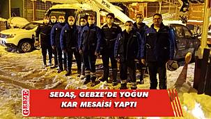SEDAŞ'ın Gebze'deki kar mesaisi