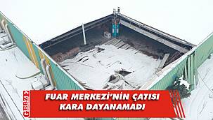 Uluslararası Fuar Merkezi'nin çatısı çöktü