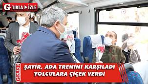 ADA Treni, Dilovası'nda çiçeklerle karşılandı
