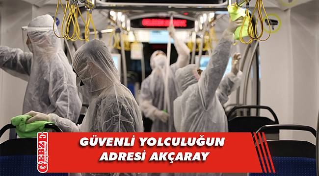 Akçaray tramvayı her gün dezenfekte ediliyor