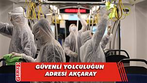 Akçaray tramvayı her gün dezenfekte ediliyor