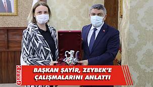 Başkan Şayir, Zeybek’i ağırladı 
