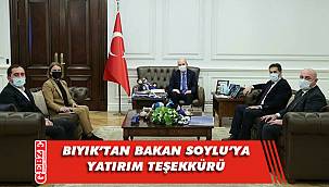 Bıyık, Bakan Soylu’yu ziyaret etti