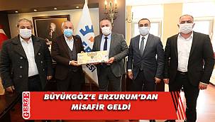 Büyükgöz'e hemşerilerinden ziyaret