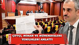 Çayırova Belediyesi'nde mimar ve mühendislere sunum