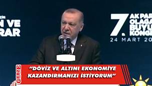 Cumhurbaşkanı Erdoğan'dan vatandaşa çağrı