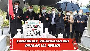 Darıca protokolü şehitliği ziyaret etti