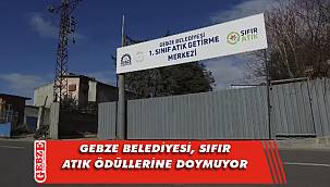 Gebze Belediyesi'ne sıfır atık belgesi