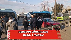 Gebze D-100 karayolunda zincirleme kaza
