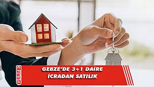 Gebze'de 3+1 daire icradan satılık