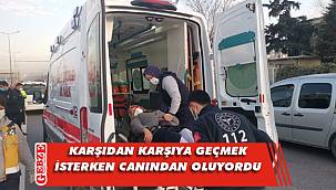 Gebze'de hafif ticari aracın çarptığı kadın yaralandı