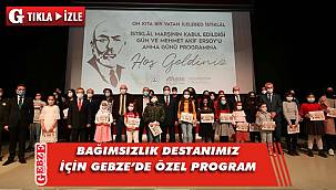 Gebze'de İstiklal Marşı coşkusu