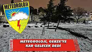 Gebze'de kar yağışı bekleniyor