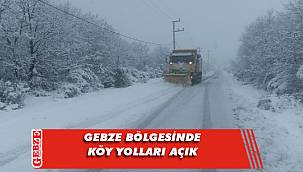 Gebze'de köy yolları ulaşıma açık