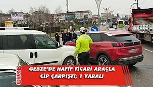 Gebze'de trafik kazası; 1 yaralı