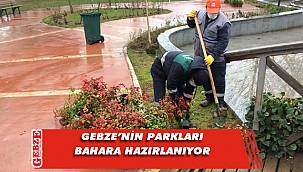 Gebze'deki parklarda çalışmalar sürüyor