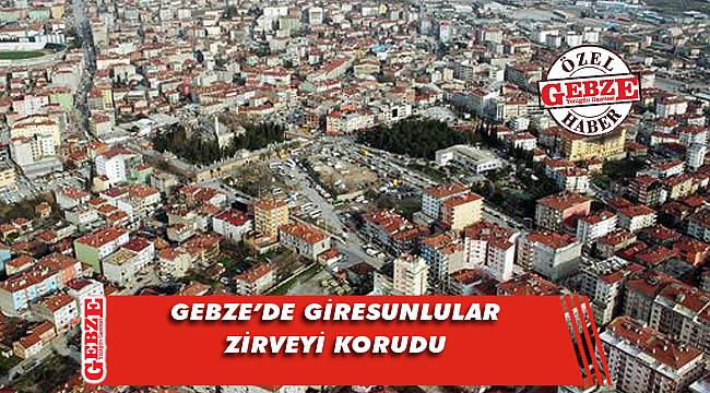 Gebze'nin 2020 nüfusunda şampiyon değişmedi