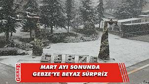 Gebze, sabah saatlerinde beyaza büründü